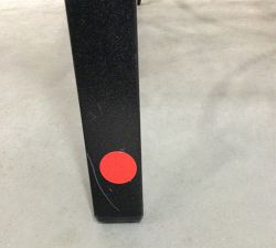 Open Box: Riviera Metal Outdoor Dining Side Chair Frame - Black