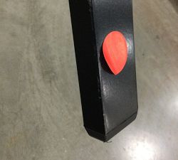 Open Box: Riviera Metal Outdoor Dining Side Chair Frame - Black