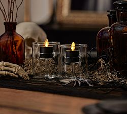 Premium Flickering Flameless Wax Votive Candle, Set of 2