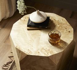 Elaina Geometric End Table (22")