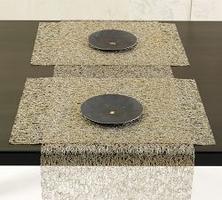 Chilewich Metallic Lace Rectangular Placemats, Set of 4