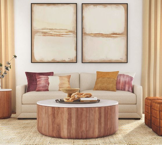 Mila Round Marble Coffee Table (46
