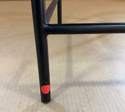 Open Box: Maison Leather Counter Stool (24") - Vintage Midnight, Antique Bronze Leg