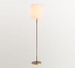 Open Box: Remington Iron Floor Lamp (60") - Tumbled Brass