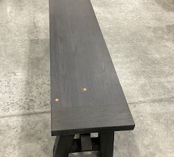 Open Box: Toscana Dining Bench, 60"L x 14"W - Dusty Charcoal