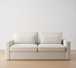 Open Box: Westwood Square Arm Deep Seat Sofa, 89", 2 Seater - Performance Boucle Oatmeal