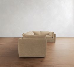 Palmetto Leather 3-Piece Sectional (116")