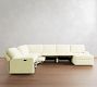 PB Comfort Modern Square Arm Power Reclining L-Shaped Chaise Sectional (151"-165")