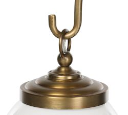 Shaya Milk Glass Bubbled Chandelier (27")