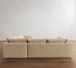 Palmetto Leather 3-Piece Sectional (116")