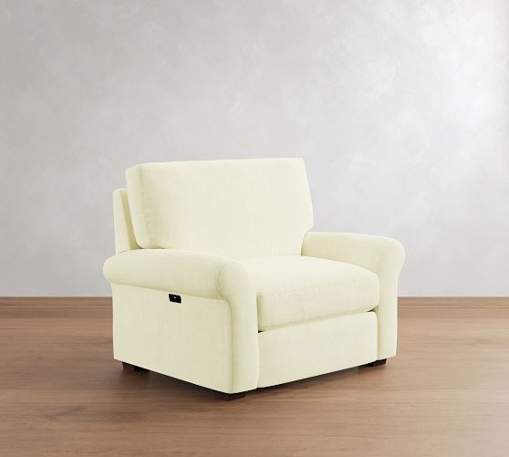 PB Comfort Modern Roll Arm Power Recliner by Pottery Barn