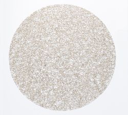 Chilewich Metallic Lace Round Placemats, Set of 4