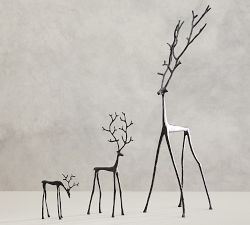 Open Box: Bronze Sculpted Reindeer