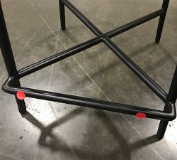 Open Box: Maison Upholstered Swivel Counter Stool (25") - Performance Everydayvelvet™ Carbon, Bronze Legs