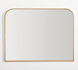 Open Box: Stowe Mirror, 42" x 32" Mantel -  Brass