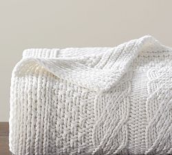 Patchwork Knit Throw