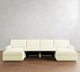 PB Comfort Modern Roll Arm Power Reclining Double Chaise Sectional (150"-178")