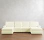PB Comfort Modern Roll Arm Power Reclining Double Chaise Sectional (150"-178")