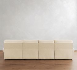 PB Comfort Roll Arm Power Reclining Double Chaise Sectional (148"176-")