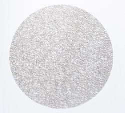 Chilewich Metallic Lace Round Placemats, Set of 4