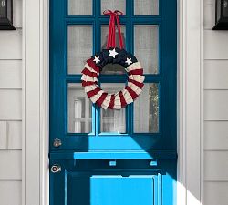 Liberty Handcrafted Burlap Wreath