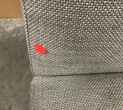 Open Box: Classic Upholstered Dining Side Chair - Performance Chateau Basketweave Light Gray, Espresso Leg