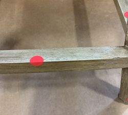 Open Box: Layton Upholstered Swivel Counter Stool (25.5") - Performance Heathered Basketweave Alabaster, Seadrift Legs