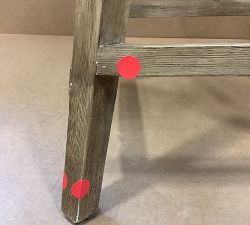 Open Box: Layton Upholstered Swivel Counter Stool (25.5") - Performance Heathered Basketweave Alabaster, Seadrift Legs