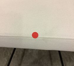 Open Box: Maison Upholstered Counter Stool (24") - Peformance Heathered Basketweave Ivory, Antique Bronze Legs 