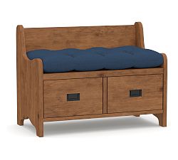 Open Box: Wade Entry Bench Cushion, Small - Performance Plainweave Navy