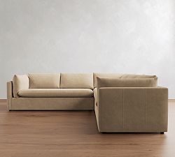 Palmetto Leather 2-Piece L-Shaped Sectional (117")