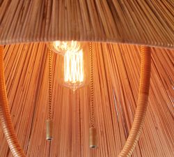 Dayna Rattan Floor Lamp (60")