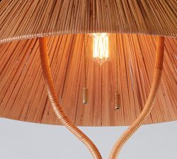 Dayna Rattan Floor Lamp (60")