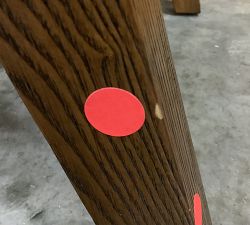 Open Box: Classic Upholstered Dining Side Chair - Performance Chateau Basketweave Light Gray, Espresso Leg