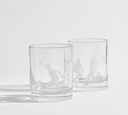 MLB Baseball Decanter &amp; Double Old Fashioned Glasses Set