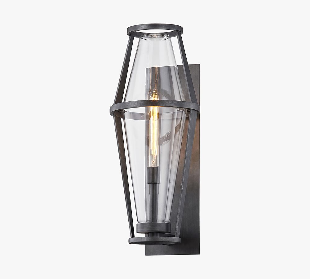 Calen Outdoor Glass Sconce (19''- 26") by Pottery Barn