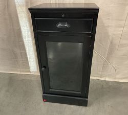 Open Box: Modular Bar Collection, Cabinet Base with Glass Doors - Black