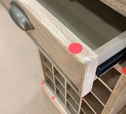Open Box: Modular Bar Collection, Wine Grid Base - Seadrift