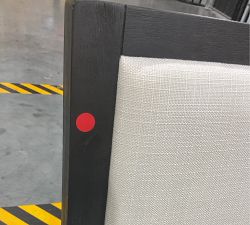 Open Box: Watson Upholstered Dining Chair - Charcoal &amp; Basketweave Slub Ivory