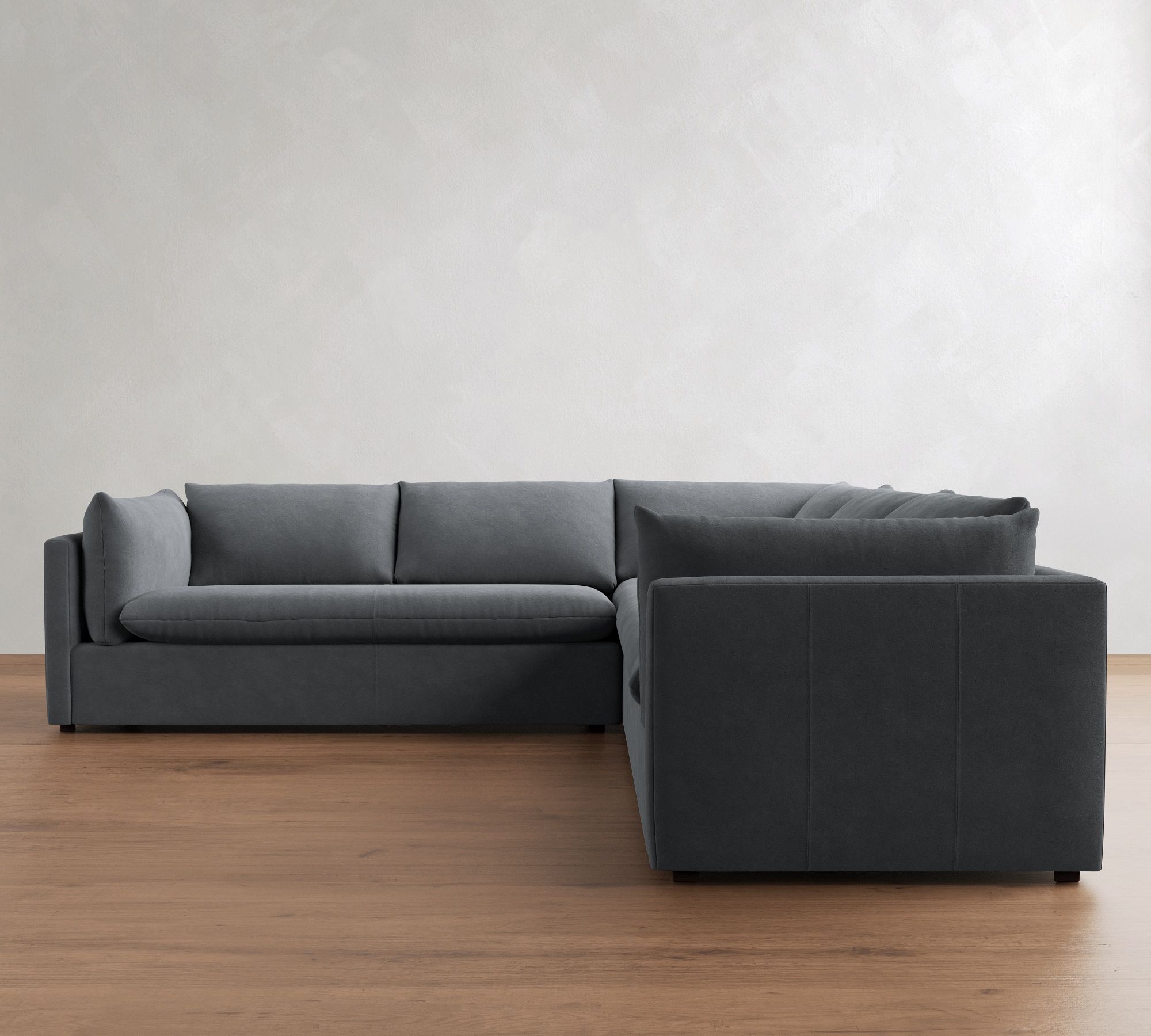 Palmetto Leather 2-Piece L-Shaped Sectional (117") - thumbnail 4