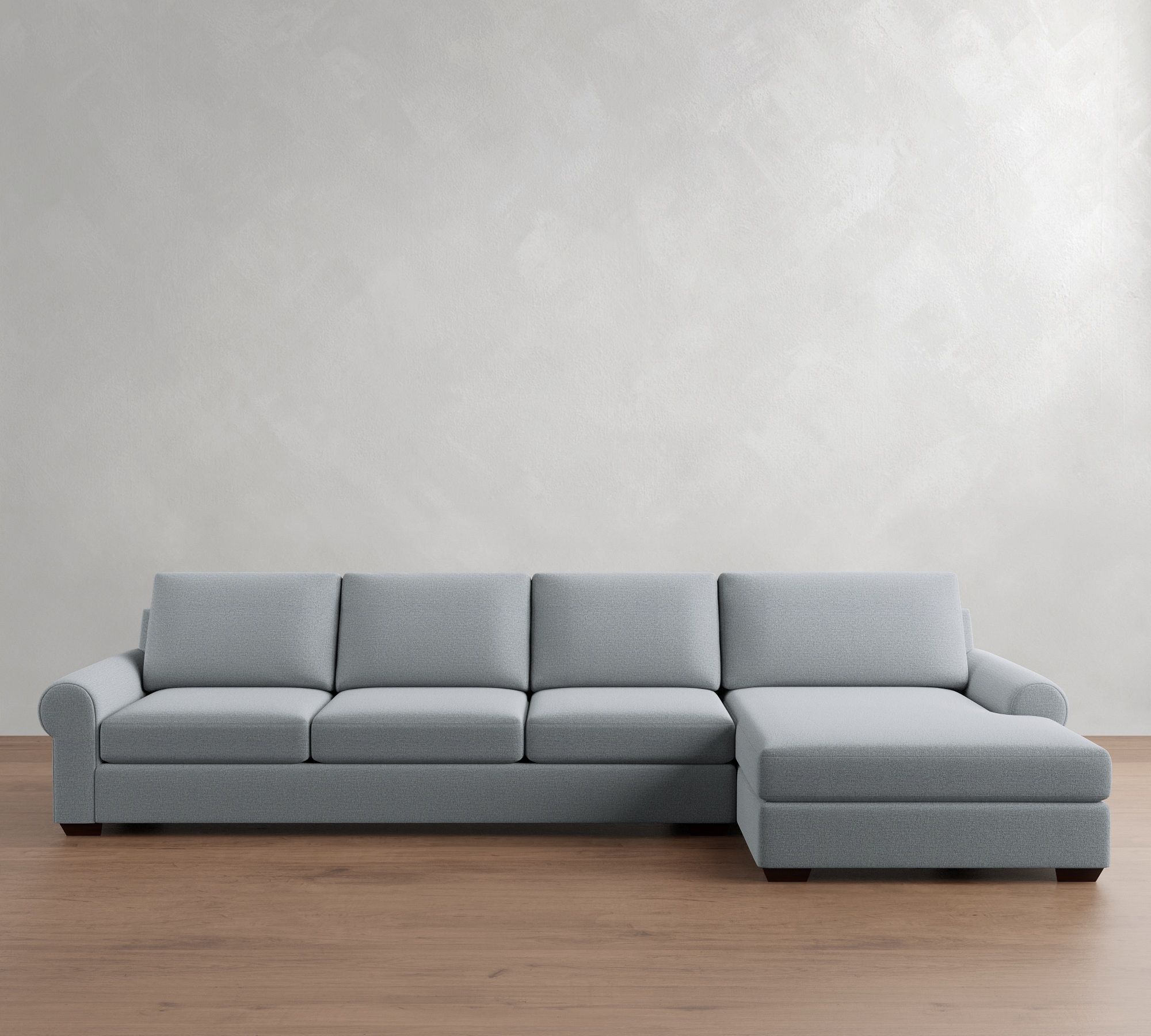 Big Sur Roll Arm Chaise Sectional (115"&ndash;157") - thumbnail 10
