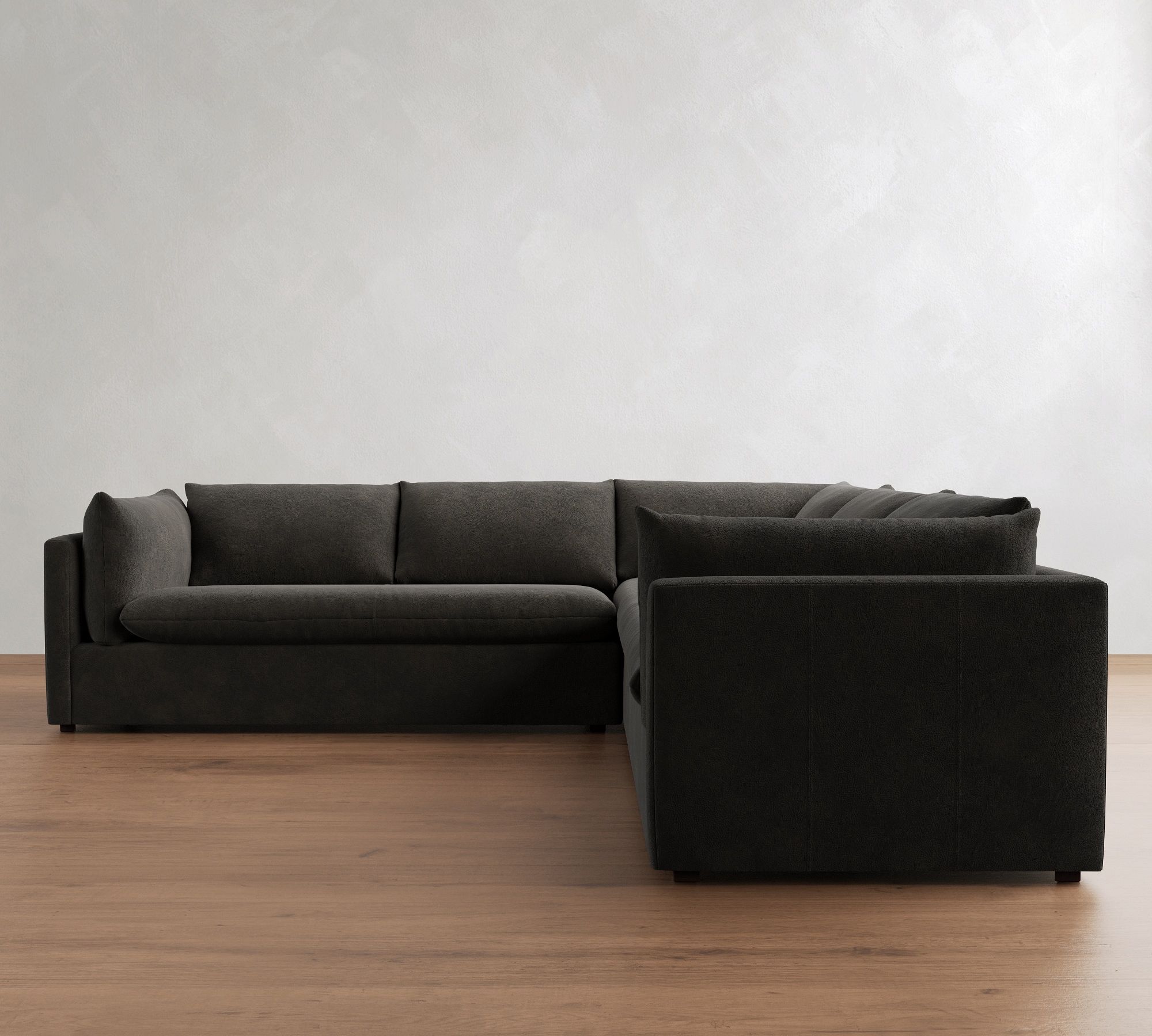 Palmetto Leather 2-Piece L-Shaped Sectional (117") - thumbnail 7
