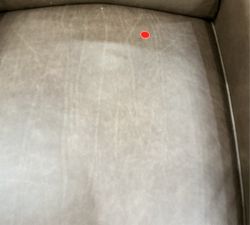 Open Box: Irving Roll Arm Swivel Recliner without Nailheads - Gravel Chocolate