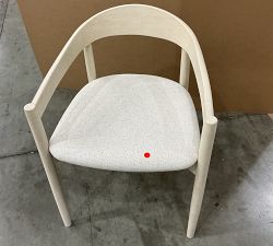 Open Box: Laguna Dining Chair - Performance Boucle Oatmeal, Sand Dune Finish