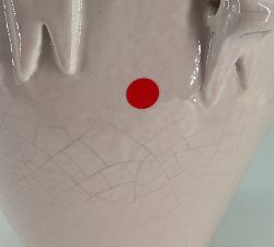 Open Box: LoveShackFancy Pink Bow Vase, Tall (13.25" H)