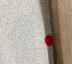 Open Box: Atwood Cane Dining Armchair - Performance Boucle Oatmeal, Seadrift