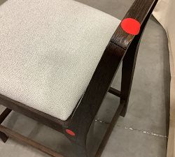 Open Box: Monty Cane Counter Stool (26") - Performance Boucle Oatmeal, Vintage Amber