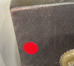 Open Box: Pearce Upholstered Sectional Ottoman (31"Sq) - Performance Boucle Oatmeal, Espresso