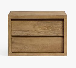 Open Box: Cayman Wide Nightstand without Glass Top (33") - Heirloom Wheat