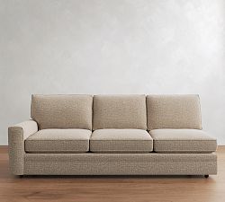 Open Box: Pearce Square Arm Left Sofa - Performance Midland Tweed Stone